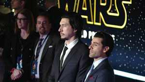 Oscar Isaac and Adam Driver at Movie Premiere