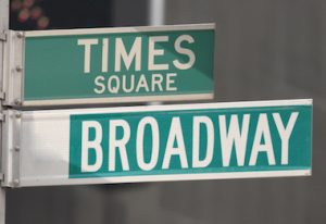 broadway road sign