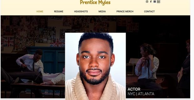 Prentice Miles Acting Website