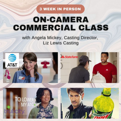3 week in person on camera commercial acting class