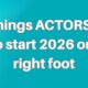 10 things ACTORS can do to start 2026 on the right foot